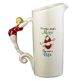 Grasslands Road Studio 100 I'm Tipsy! Bikini Martini 72-Ounce Pitcher with Polk a Dotted Red Swim Suit Handle