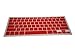 Wacces New Red Keyboard Silicone Cover skin for New Macbook Pro Aluminum 13, 15, 17 inches