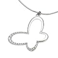 ZEEme Silver Damenanh�nger/Kette 42+5cm "Schmetterling" 500243571