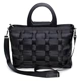 Harveys Seatbelt Bags Margot Mixed Weave Large Tote Black