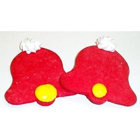 Scott's Cakes Red Christmas Bell Cookies Boxed