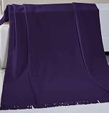 Bocasa by biederlackborbo 66239 Wohn- und Schlafdecke Orion Cotton Plus ca. 150 x 200 cm, dunkelviolett