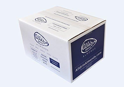 Roasted Diced Almonds by Alldrin Brothers - Non-GMO, Unsalted &amp; chemical free- Diced to a medium size and then roasted for an irresistible flavor -Ideal topping for yogurt and ice creams-2.5lbs