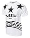 URBAN K Men's Hipster Hustle Bandana Faux Leather T-Shirt…