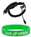 Non-OEM 12v Rapid Car Charger Compatible with Amazon Kindle 2 eBook / Book Reader + Bonus Young Micro TM - Live Green WristBand