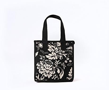 Artecobags Insulated Lunch Bag - Black & White English Garden