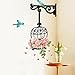 1 X Urparcel Home Room Removable PVC Rose Flowers Cage Wall Sticker Decal Decoration Decor