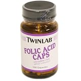 TwinLab - Folic Acid Caps 800 mcg, 100Caps
