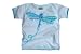 Itsus Baby-Boys Newborn Dragonfly Tee, White/Pool Blue, 9-12 Months