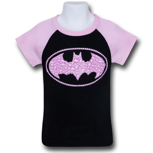 Batgirl Kids Sugar Glitter Symbol T-Shirt