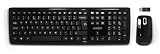 Piano Black Wireless Keyboard and Mouse Set