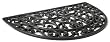 Strathwood Rubber Scroll Half-Moon Doormat