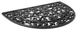 Strathwood Rubber Scroll Half Moon Door Mat [Amazon Frustration-Free Packaging]