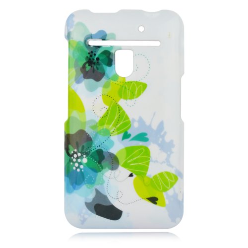 Talon Phone Case for LG VS910 REVOlution - Water Lilies - Verizon - 1 Pack - Case - Retail Packaging - White, Green, and Blue