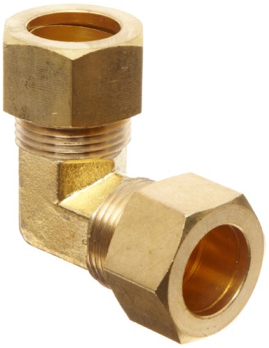 Anderson Metals Brass Tube Fitting, Elbow, 3/4" x 3/4" Compression