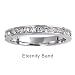 Sterling Silver Eternity Ring with Clear Cubic Zirconia - Band Width: 3mm, Sizes: 3-10