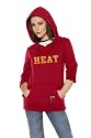 Miami Heat Women's Laser Cut 3/4 Sleeve Pullover Hoodie - by Alyssa Milano