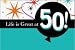 Life is Great 50th Birthday Gatefold Invitations 8 Per Pack