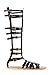 StyleUpGirl Monica-1 Knee High Gladiator Sandals Marcelino Black Brown Knee