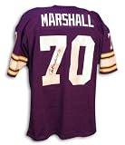 Autographed Jim Marshall Minnesota Vikings Purple Throwback Jersey