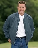 Satin Kasha-Lined Baseball Jacket, Navy