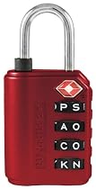 Wordlock LL-206-RD 4-Dial Luggage Lock, Red [Tools & Hardware]