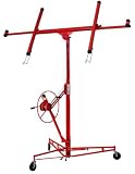 Lazy Lifter Professional 11 Foot Drywall Lift Hoist (11'Ceiling & 15'Wall - One-Person Panel Application)
