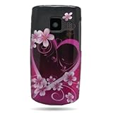 Hard Snap-on Shield With PINK LOVE HEART FLOWERS Design Faceplate Cover Sle ....