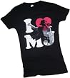 I Heart MJ -- Michael Jackson Crop Sleeve Fitted Juniors T-Shirt