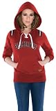 Chicago Blackhawks Women's Touch Laced Up Fleece Hooded Sweatshirt - by Alyssa Milano