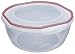 Sterilite Ultra Seal 8.1-Quart Bowl Clear Lid and Base with Red Rocket Gasket Accents, 4-Pack