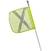 Flagstaff FS3 Safety Flag with Reflective X and Light, Threaded Hex Base