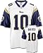Men`s St. Louis Rams #10 Mark Bulger Road Replica Jersey - L