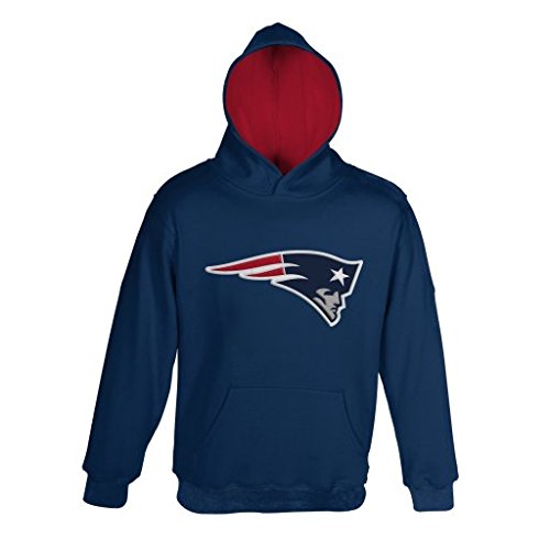 New England Patriots Youth Primary Gear Navy Hooded Sweatshirt