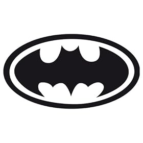 sticker signe de batman - 15 cm x 8 cm