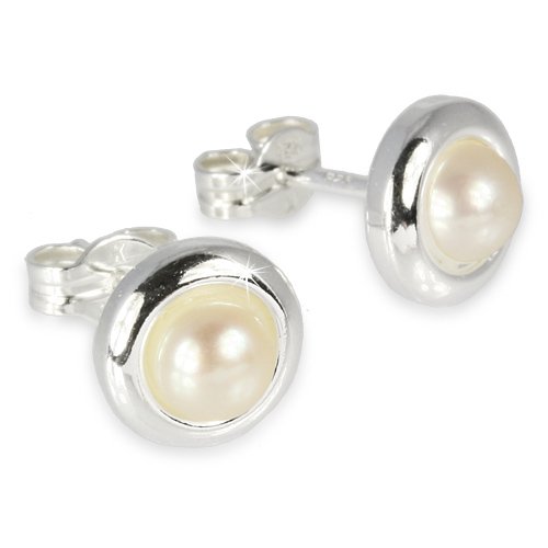 Silberdream Damen-Ohrstecker Perle 925 Sterling Silber Sdo500 Preisvergleich