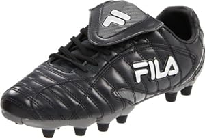 Fila Men's Forza II Soccer Shoe,Black/Metallic Silver/Castlerock,13 M US