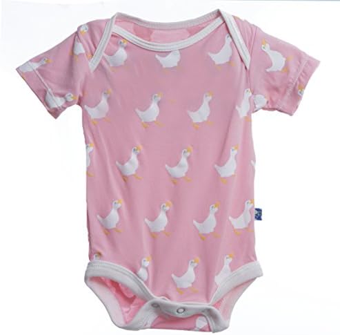 Kickee Pants Short Sleeve Onesie in Lotus Duck, 18-24M