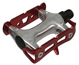 Origin-8 Pro Track Light Loose Ball Red Cage Pedals 9/16.