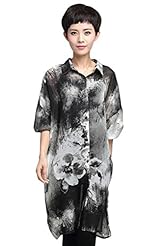 Polyester Spring 2015 General Print  Shirt  Dress