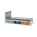American Furniture Alliance Locker Twin Bed with 3 Drawers, Multicolor
