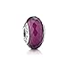 Authentic Murano Glass Crystal Charm Bead for Pandora Bracelets Fascinating Purple Faceted 791071 Threaded Core S925ale for Chamilia Too