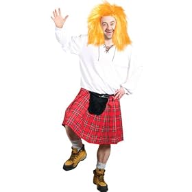 Big Jock Crazy Scot Mens Funny Fancy Dress Costume L