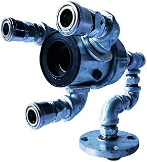 LightingCraft Plumbing Pipe Table Lamp with Weapon Design, Size: L9.45"*W4.72"*H6.3", Max 60W, Voltage: AC 110V
