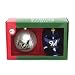 Set of 2 MLB Milwaukee Brewers Ball and Helmet Glass Christmas Ornaments