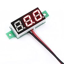 DROK® Red LED Panel Display Digital Voltmeter Small 0.28