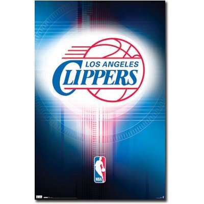 (22x34) Los Angeles Clippers Logo 2010 Sports Poster Pring