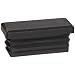 Kapsto 270 R 4520 1.5 - 2 Polyethylene Rectangular Plug, Black, 45x20 mm (Pack of 100)