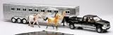 41OR2noyaVL. SL160  Ford F 350 Fifth Wheel w/ Horse Trailer Truck & 2 Horses