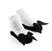 Mud Pie Princess Megan Black Sock, Black, 0-12 Months
